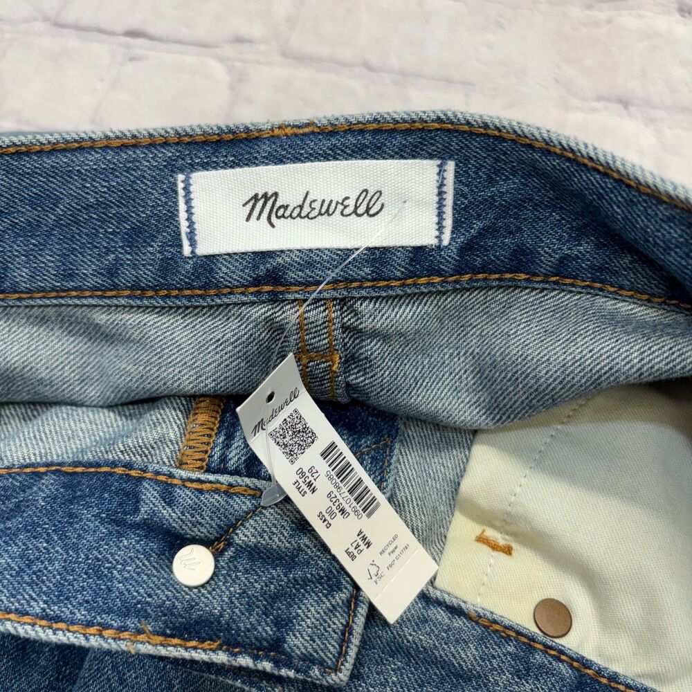 NWT Madewell Women Pieced Barrel Leg Jeans Size 29T 29 Tall Denim D125 -9 - Picture 8 of 16